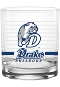 Drake Bulldogs 14oz Ring Rock Glass