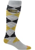 Emporia State Hornets Mens Charcoal Team Argyle Socks