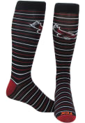 Saint Josephs Hawks Mens Black Stripe Dress Socks