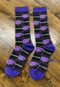 K-State Wildcats Squares Dress Socks -