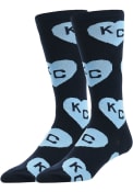 Kansas City Monarchs Allover Dress Socks - Navy Blue