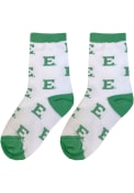 Eastern Michigan Eagles Youth Allover Quarter Socks - Green