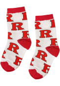 Rutgers Scarlet Knights Youth Allover Quarter Socks - Red
