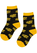 Wichita State Shockers Youth Allover Quarter Socks - Yellow