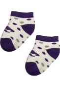 K-State Wildcats Baby Polka Dot Quarter Socks - Purple