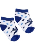 Washburn Ichabods Baby Polka Dot Quarter Socks - Blue