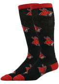 Central Missouri Mules Allover Dress Socks - Red