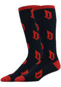 Duquesne Dukes Allover Dress Socks - Red