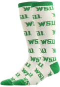 Wright State Raiders Allover Dress Socks - Green