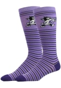 Purple K-State Wildcats Stripe Mens Dress Socks
