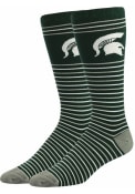 Michigan State Spartans Stripe Dress Socks - Green