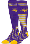 Northern Iowa Panthers Stripe Dress Socks - Purple