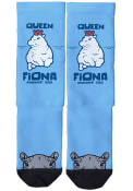 Cincinnati Strideline Fiona the Hippo Dress Socks - Light Blue