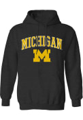 Michigan Wolverines Arch Mascot Hooded Sweatshirt - Black