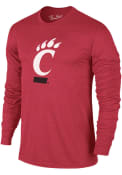 Red Mens Cincinnati Bearcats Primary Team Logo T Shirt
