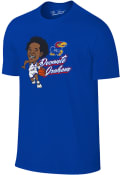 Devonte Graham Kansas Jayhawks The Victory Bobblehead T Shirt - Blue