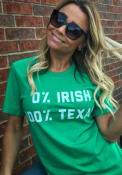 Rally Texas Green Irish Texan Percentage Short Sleeve T Shirt