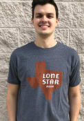 Lone Star Texas Grey State Shape Beer Short Sleeve T Shirt