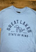 Rally Michigan Light Blue Great Lakes State of Mind Short Sleeve T Shirt