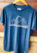 Rally St Louis Navy Blue Skyline Short Sleeve T Shirt