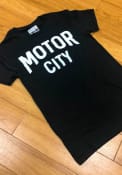 Rally Detroit Black Motor City Wordmark Short Sleeve T Shirt
