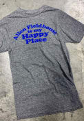 Kansas Jayhawks Happy Place Fashion T Shirt - Grey