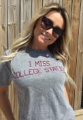 Rally Texas Grey I Miss College Station Short Sleeve T Shirt
