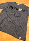 Rally Detroit Navy Blue Crossed Pistons Short Sleeve T Shirt