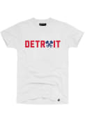 Rally Detroit White Crossed Pistons Short Sleeve T Shirt