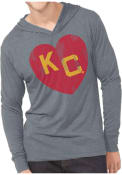 Original Retro Brand Kansas City Monarchs Monarch Heart Grey Fashion Hood