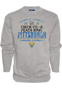 Pitt Panthers 2021 Peach Bowl Bound Crew Sweatshirt - Grey