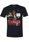 Dennis Rodman Detroit Bad Boys Dennis The Worm Rodman T-Shirt - Black