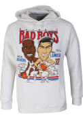 Rick Mahorn Detroit Pistons DBB Mahorn/Laimbeer Hooded Sweatshirt - White