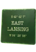 Michigan East Lansing Coordinates 4x4 Coaster