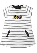 Missouri Tigers Toddler Girls French Terry Dresses - Ivory
