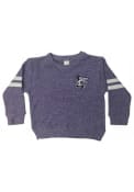 Purple Girls K-State Wildcats Twist Crew Sweatshirt