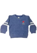 Kansas Jayhawks Toddler Baby Jay Twist Crew Sweatshirt - Blue