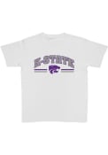 White Youth K-State Wildcats Outline Arch T-Shirt