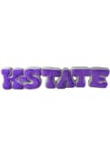 Purple K-State Wildcats Team Letters Plush