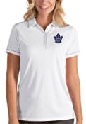 Toronto Maple Leafs Womens Antigua Salute Polo Shirt - White