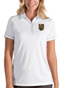 Vegas Golden Knights Womens Antigua Salute Polo Shirt - White