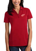 Detroit Red Wings Womens Antigua Tribute Polo Shirt - Red