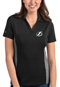 Tampa Bay Lightning Womens Antigua Venture Polo Shirt - Grey