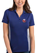 New York Islanders Womens Antigua Venture Polo Shirt - Blue