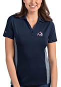 Colorado Avalanche Womens Antigua Venture Polo Shirt - Navy Blue