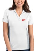 Detroit Red Wings Womens Antigua Venture Polo Shirt - White