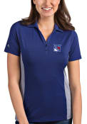 New York Rangers Womens Antigua Venture Polo Shirt - Blue