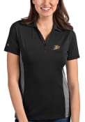 Anaheim Ducks Womens Antigua Venture Polo Shirt - Grey