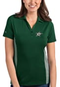 Dallas Stars Womens Antigua Venture Polo Shirt - Green