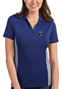 San Jose Earthquakes Womens Antigua Venture Polo Shirt - Blue